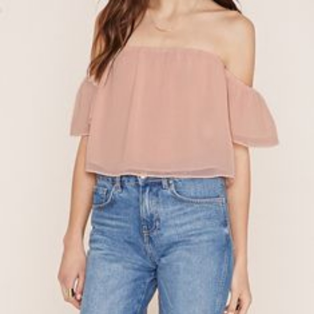 Forever 21 Mauve Crop Top